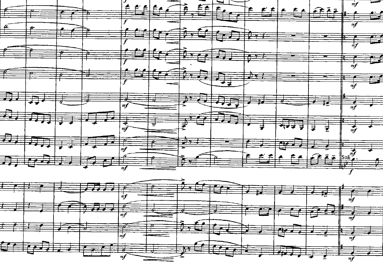 An excerpt from Clare Grundman's Scottish Rhapsody, used here as a banner for the webpage.